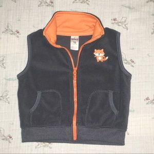 💰⬇️😎 Fleece vest with cute fox detail